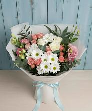 Букет цветов из:  Розы, Лизиантусы и Хризантемы #REPLACE_PRED# Нартан