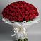 Букет 101 Красная роза Блэк Мэджик в Нартан