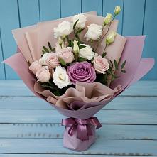 Букет цветов из:  Розы и Лизиантусы #REPLACE_PRED# Нартан