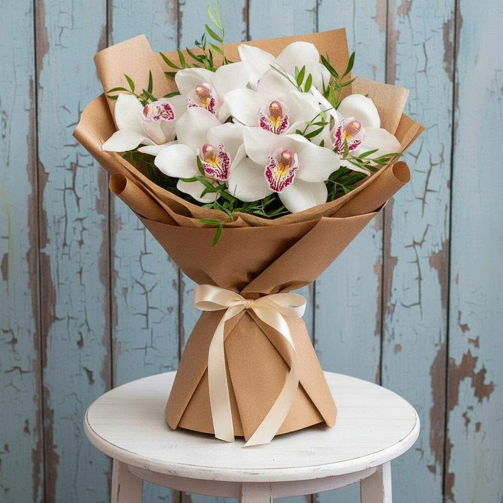 Букет цветов из: Орхидеи и Розы в Нартан