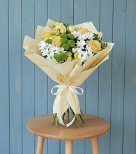 Букет цветов из:  Хризантемы и Розы #REPLACE_PRED# Нартан