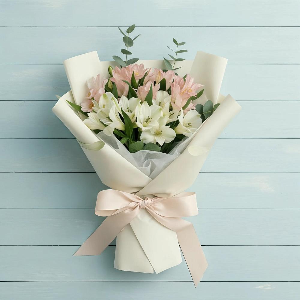 Букет цветов из: Альстромерии в Нартан