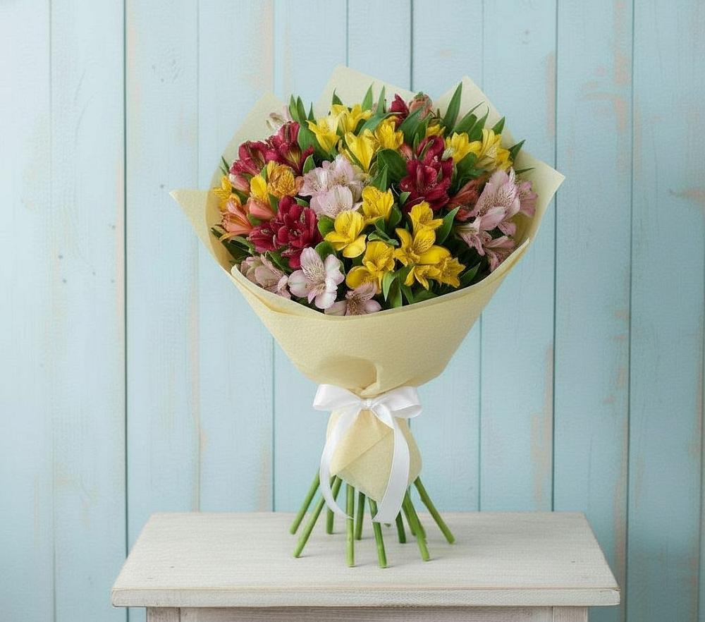 Букет цветов из: Альстромерии в Нартан
