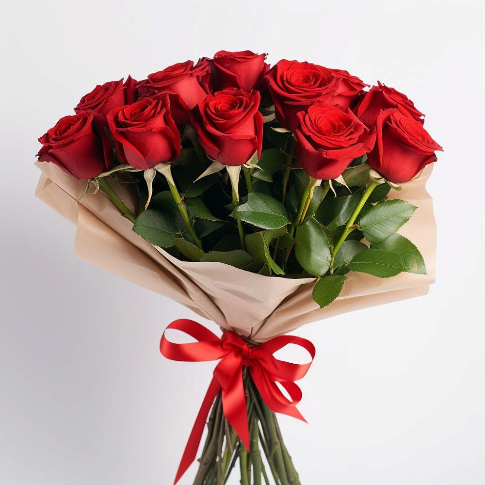 Букет 11 Красных роз Эдлесс Лав в Нартан